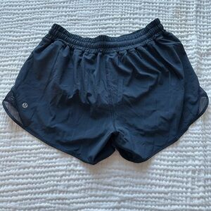 Navy Lululemon hotty hot shorts